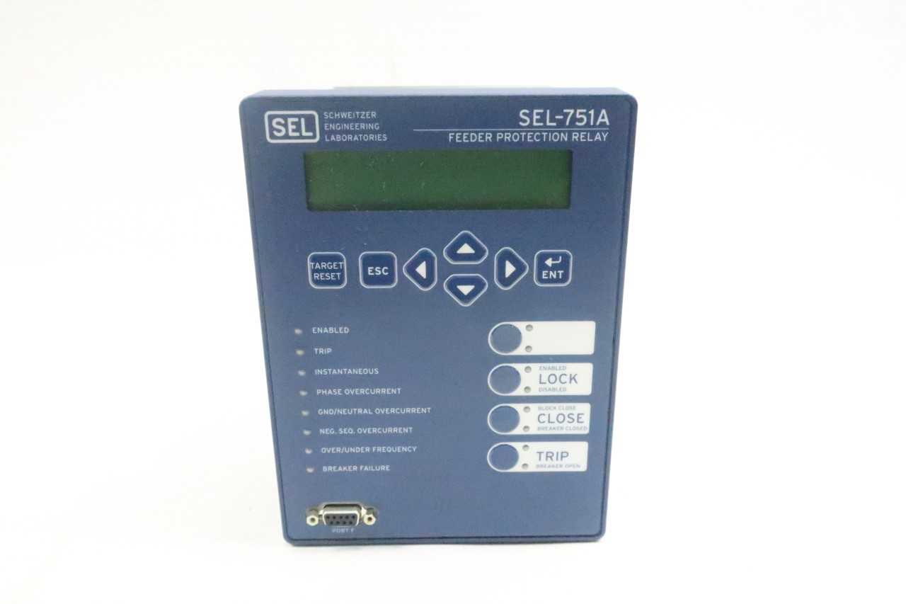 SEL 751A01ABA0X0X850000 FEEDER PROTECTION RELAY 120/240V-AC - AUTOMATION & CONTROLS