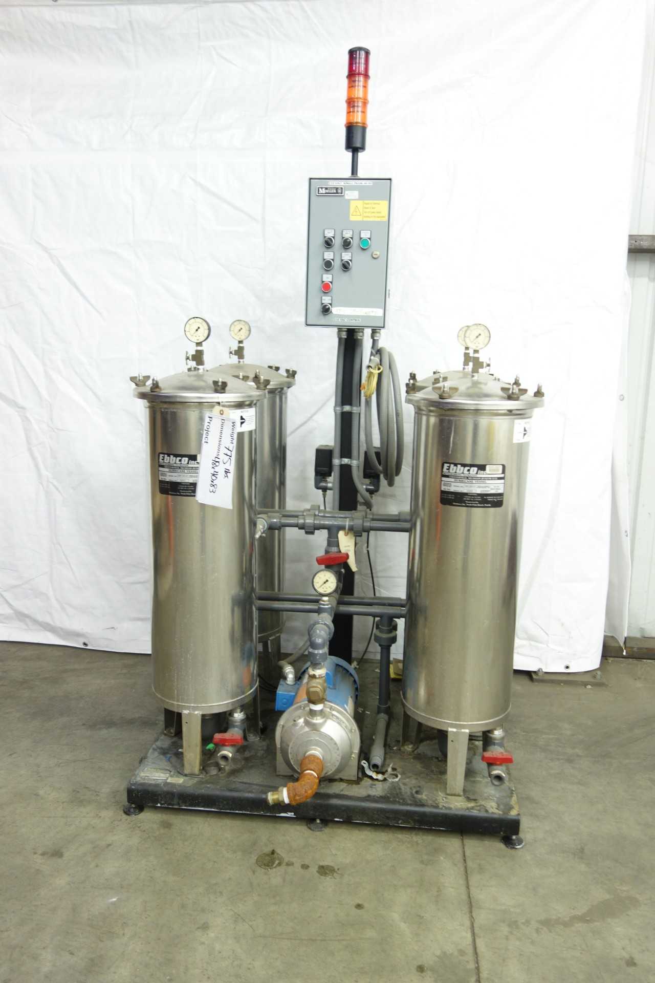 EBBCO METALWORKING FILTRATION PACKAGE SYSTEM - PROCESS EQUIPMENT