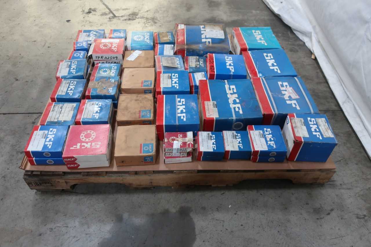 PALLET OF ASSORTED SKF ROLLER BEARINGS - BEARINGS