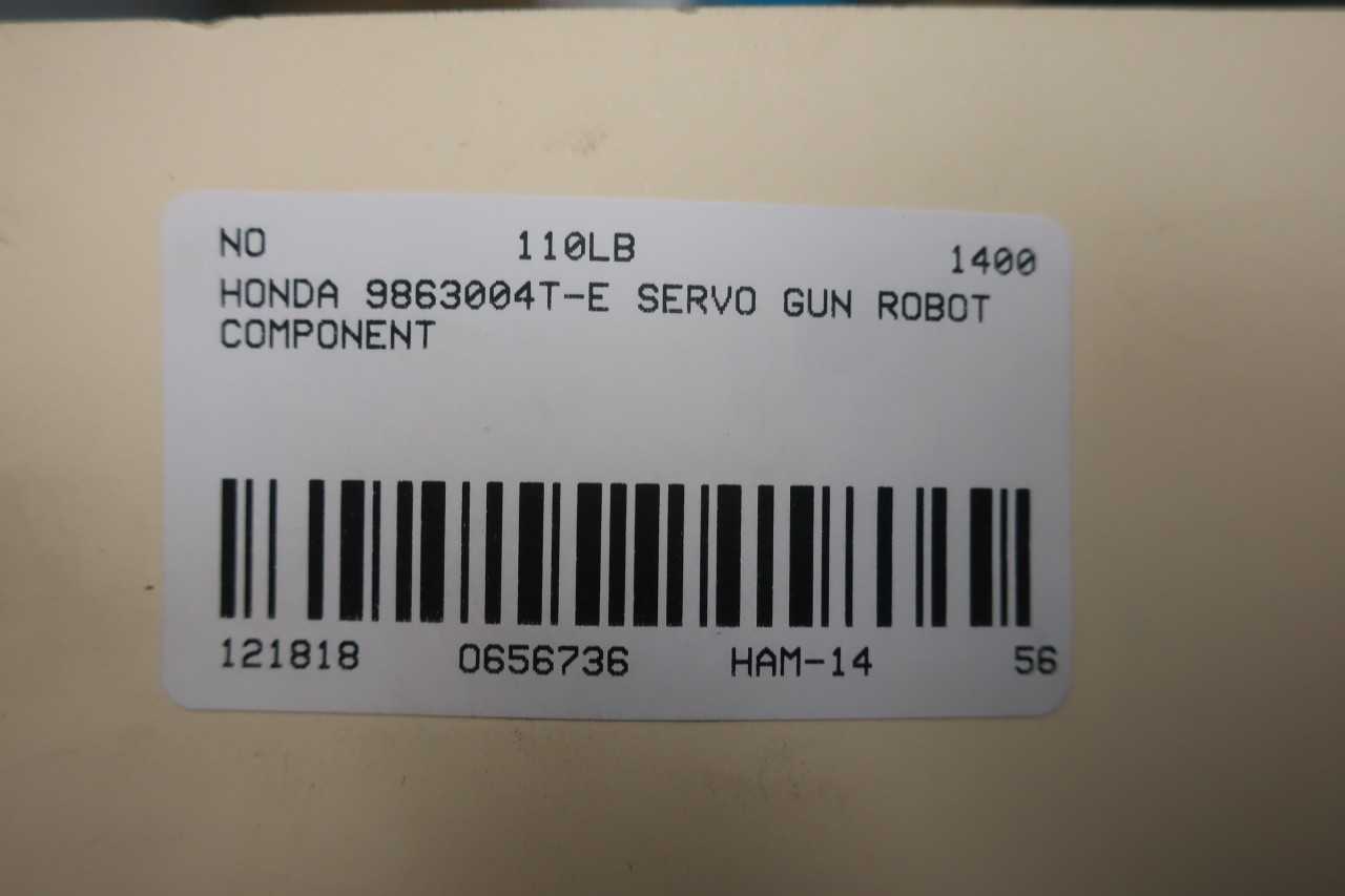 HONDA GMX-T SGX-L 9863004T-E SERVO GUN ROBOT COMPONENT - INDUSTRIAL ROBOTS