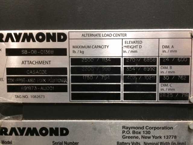 2008 Raymond SB-CSR30T turret truck, Phoenix, AZ - REACH TRUCKS