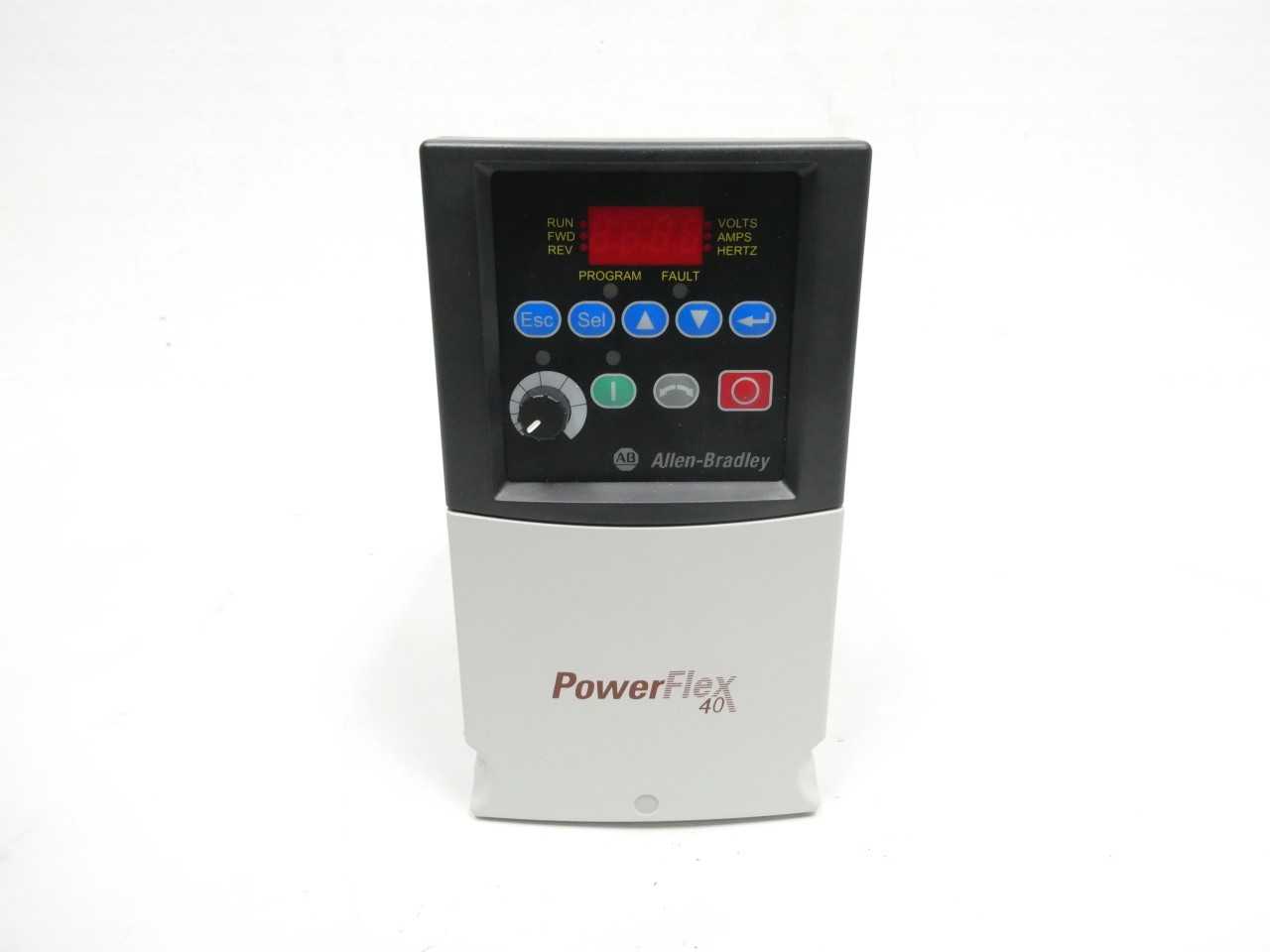ALLEN BRADLEY 22B-E4P2N104 POWERFLEX 40 DRIVE 3HP - MOTOR DRIVES ALLEN BRADLEY 22B-E4P2N104 POWERFLEX 40 DRIVE 3HP - MOTOR DRIVES