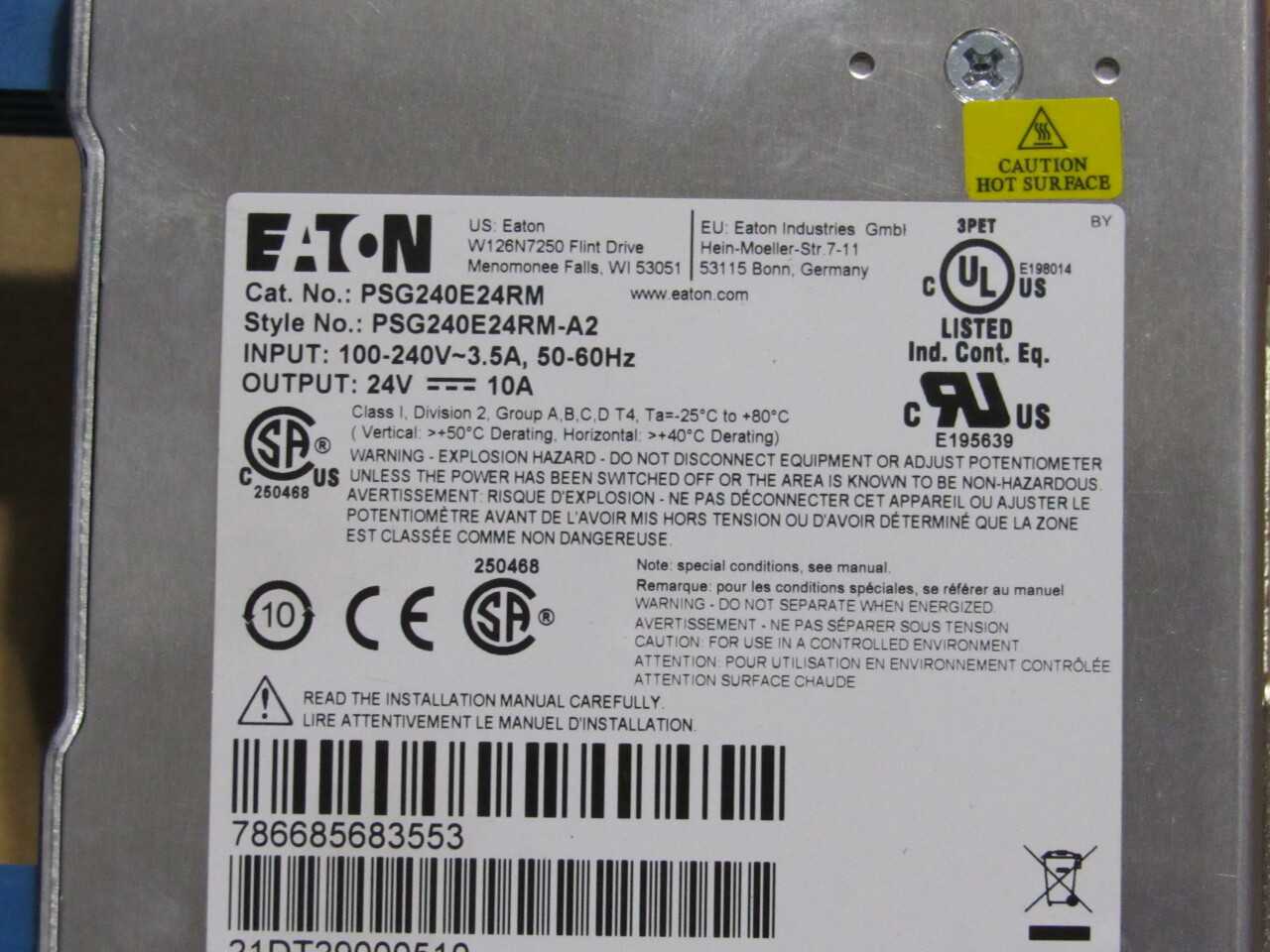 Eaton Misc. Items - ELECTRIC POWER TOOLS