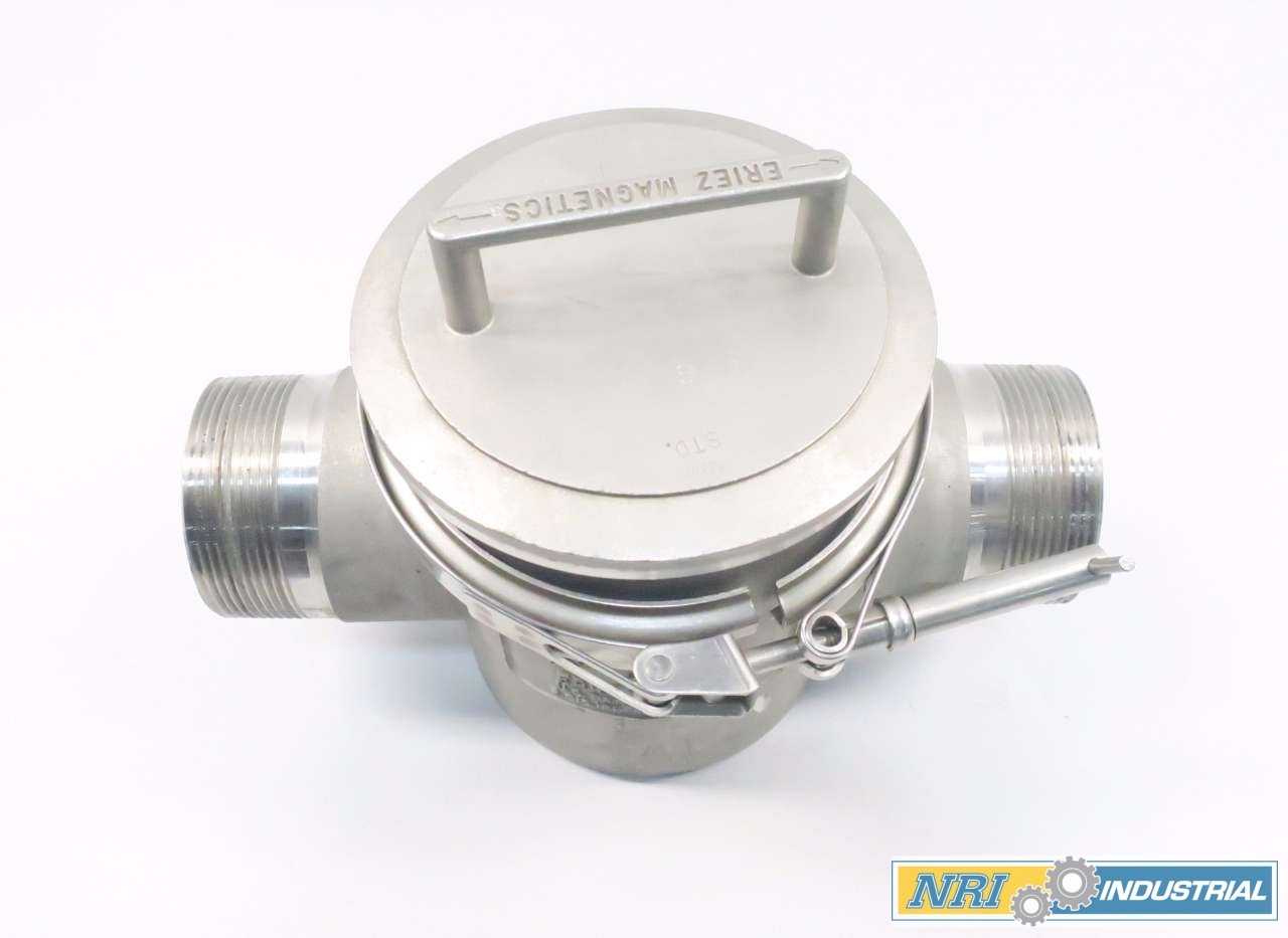 ERIEZ B-3 MAGNETIC FERROUS TRAP 3 IN NPT MALE SANITARY STAINLESS - MISCELLANEOUS