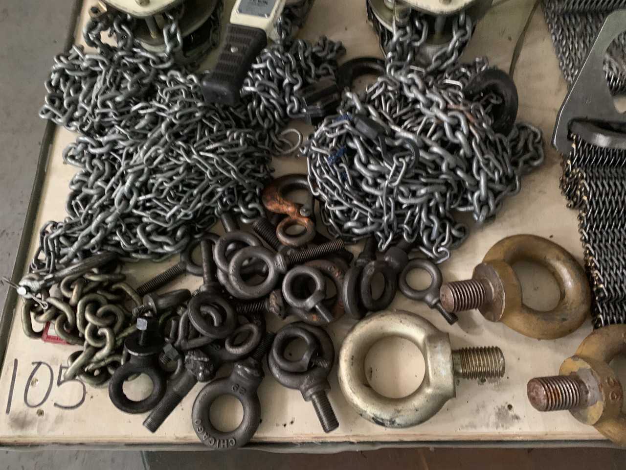PALLET OF JET 2 TON CHAIN HOIST AND HOIST PARTS - LIFTING EQUIPMENT