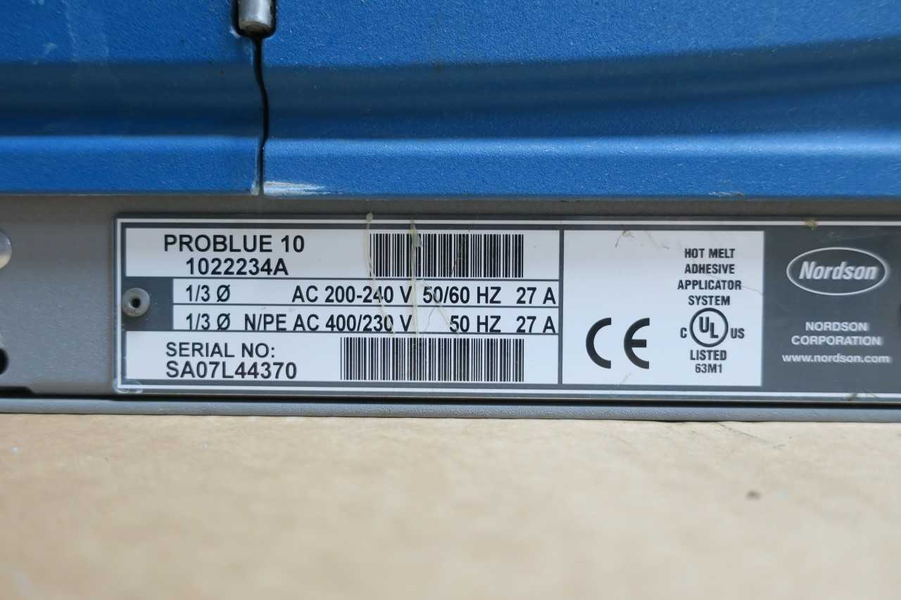 NORDSON PROBLUE 10 ADHESIVE MELTER - PACKAGING