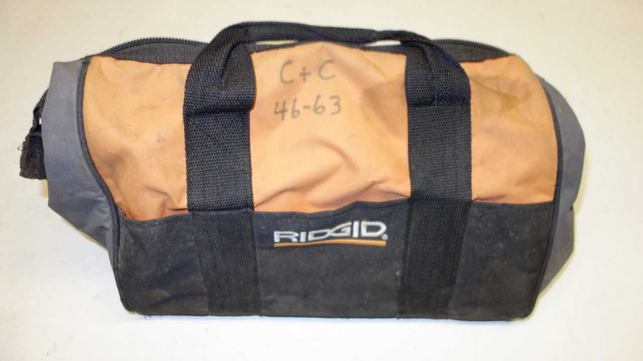 LOT OF 2 RIDGID PROFESSIONAL TOOL BAGS - ELECTRIC POWER TOOLS