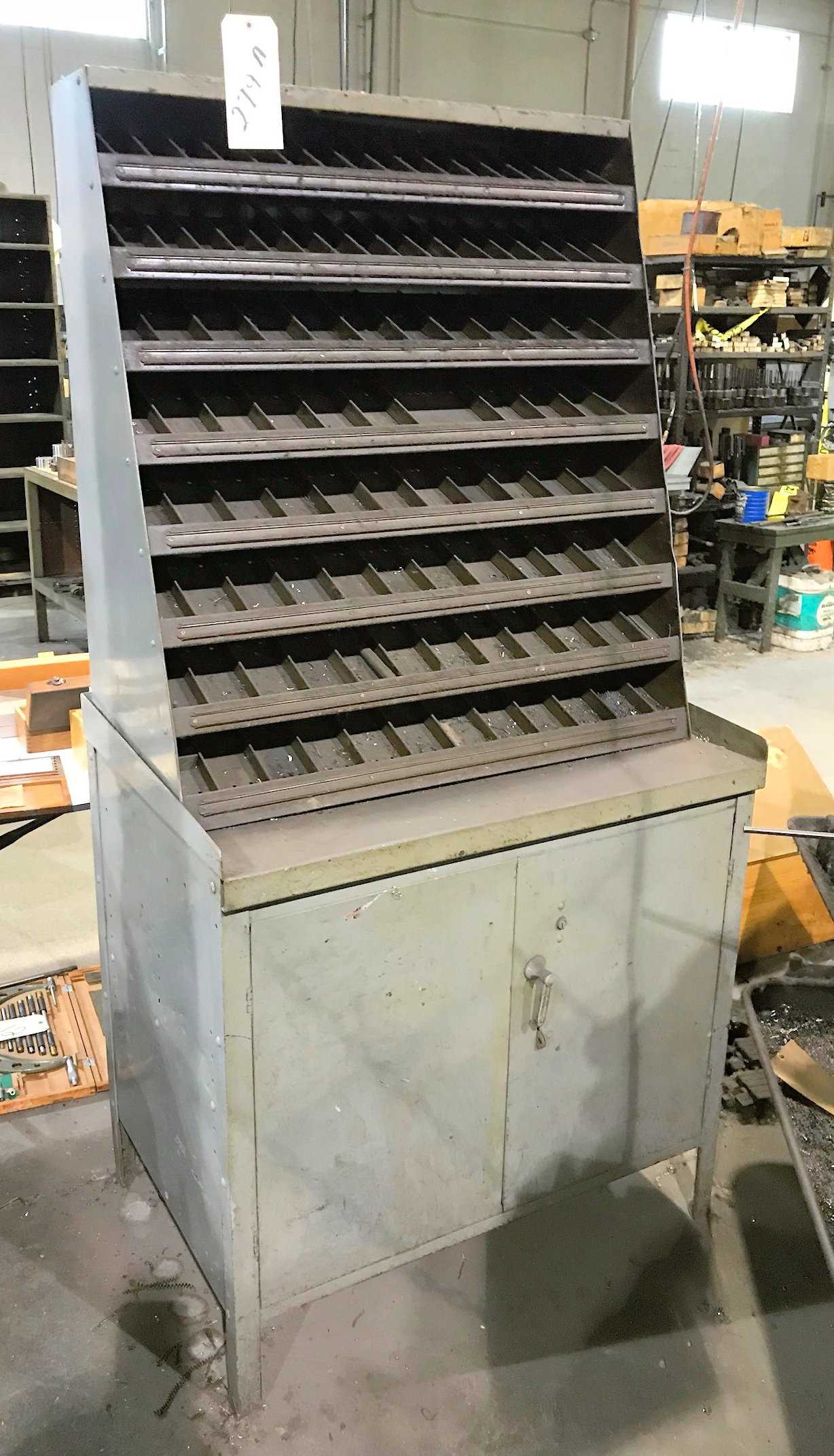 Drill Organizer Rack with Cabinet, (Contents Not Included) - MISCELLANEOUS