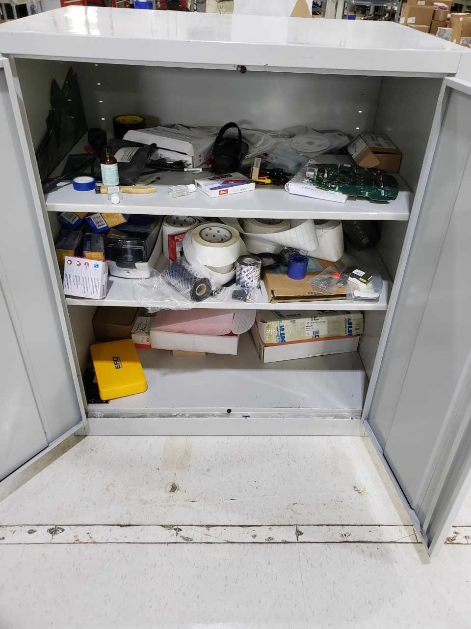 Metal Cabinet With All Contents - MISCELLANEOUS