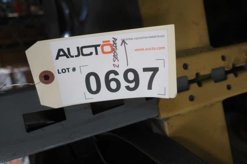 CONTENTS OF 2X SECTIONS OF PALLET RACKING, AC-MOTORS, DISCONNECTS, LIGHTING - ELECTRIC MOTORS