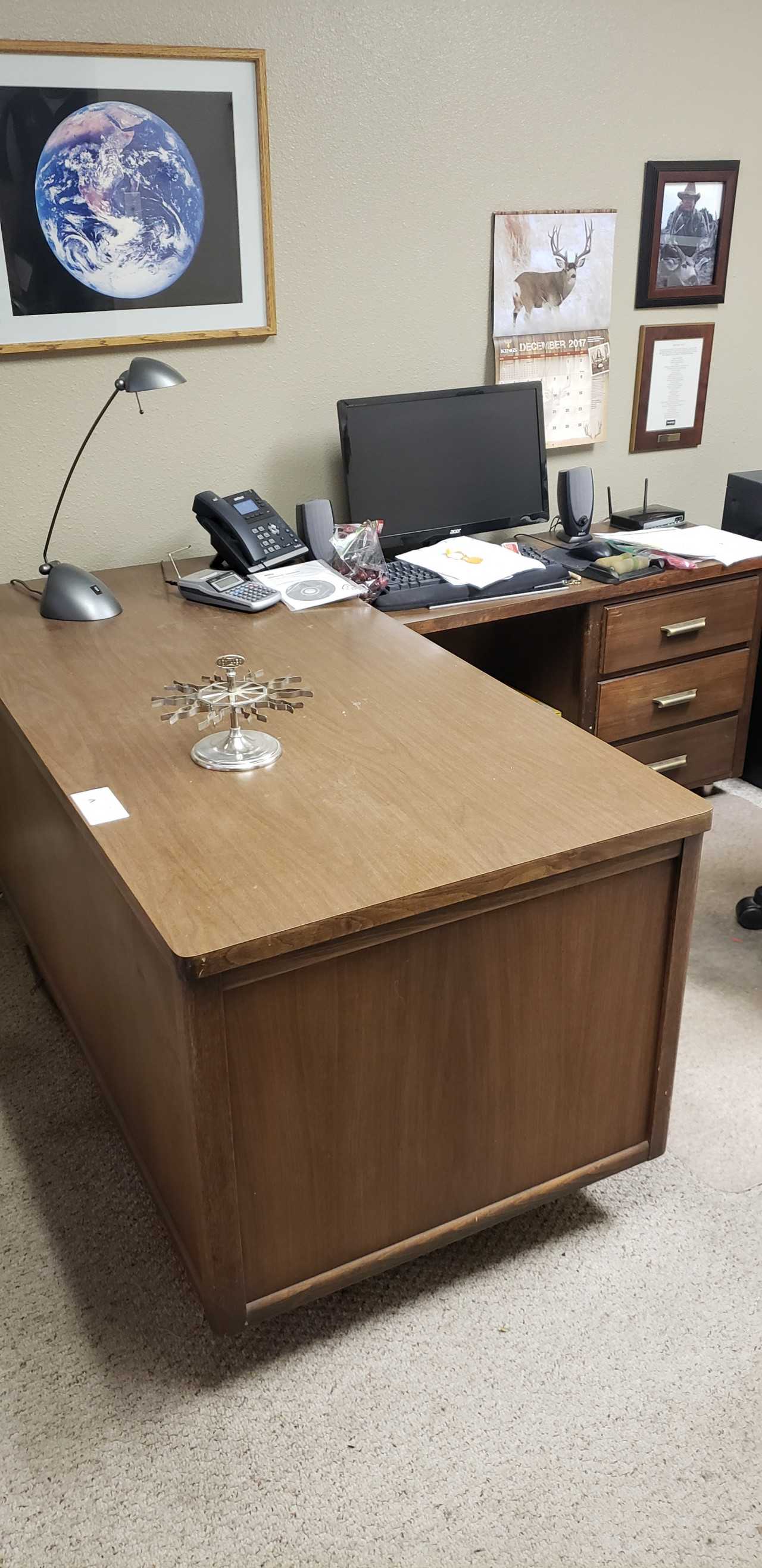L Shape Desk, Calculator, Stamp Hanger - MISCELLANEOUS