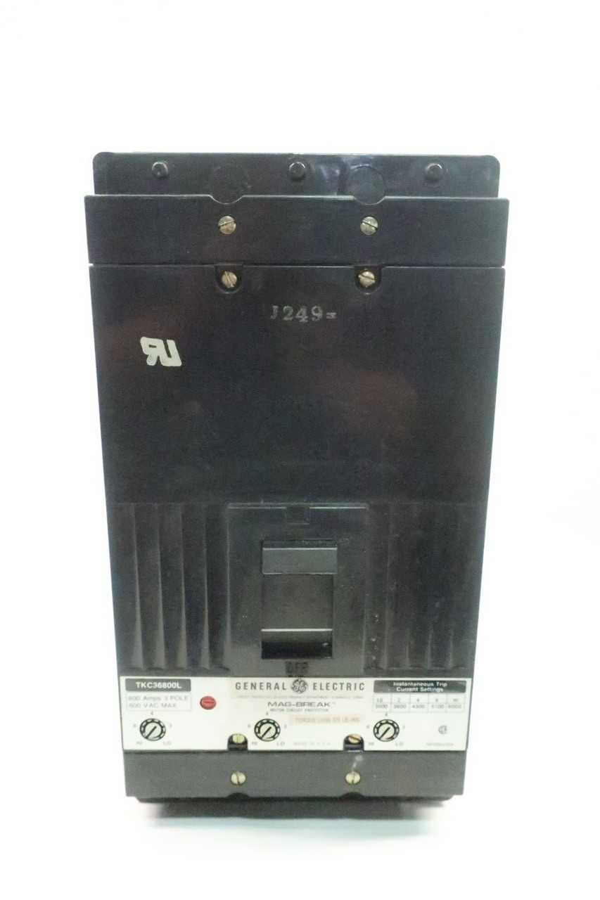 GENERAL ELECTRIC GE TKC36800L 3P 800A AMP 600V-AC MOLDED CASE CIRCUIT BREAKER - CIRCUIT BREAKERS
