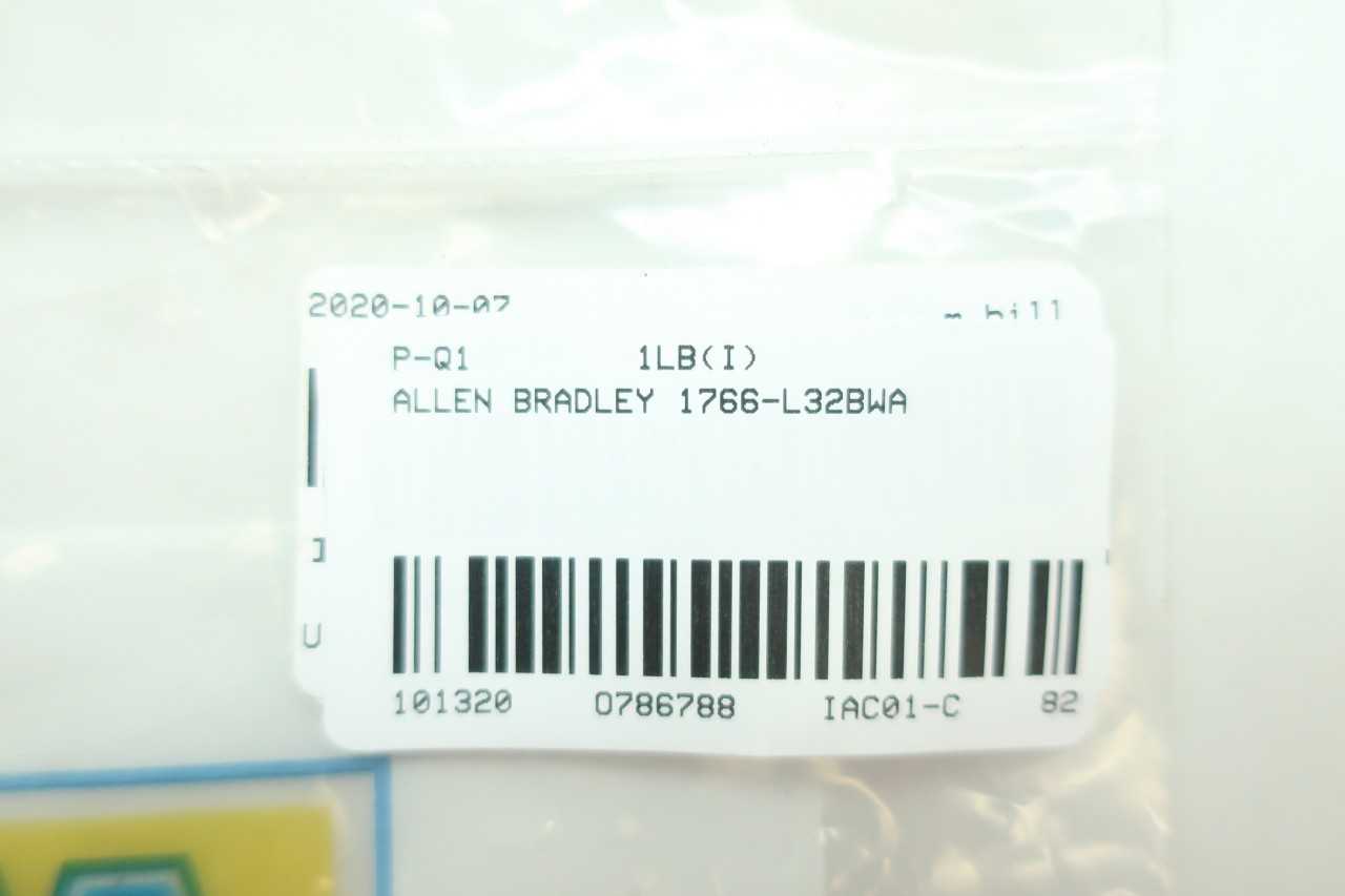 ALLEN BRADLEY 1766L32BWA SER A CONTROLLER MODULE - AUTOMATION & CONTROLS
