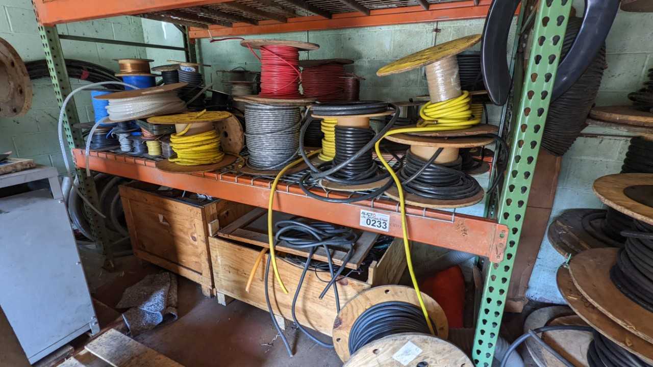 2 sections of wire on rack and floor - PLANT & FACILITY