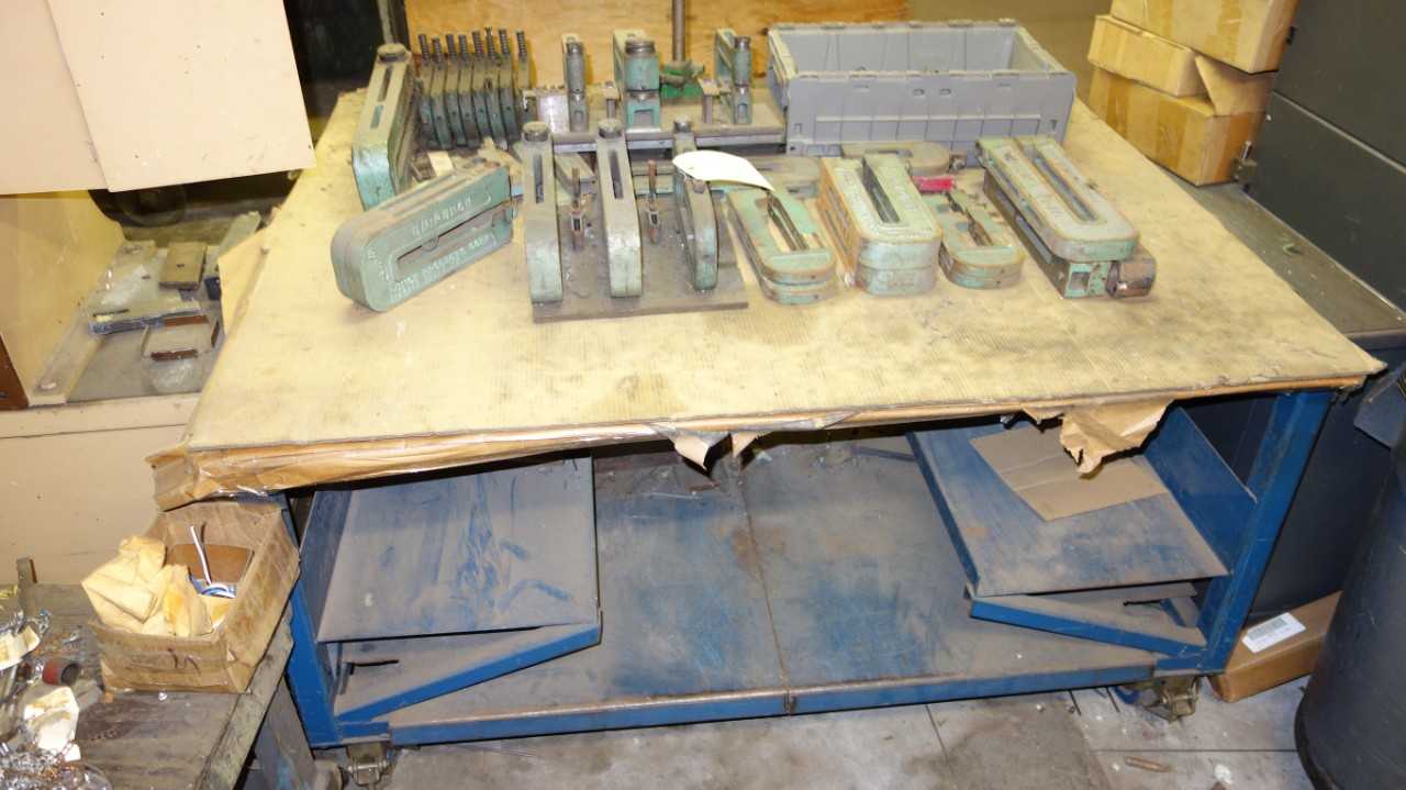 ROLLING MOBILE STEEL WORK TABLE (CONTENTS NOT INCLUDED) - PLANT & FACILITY