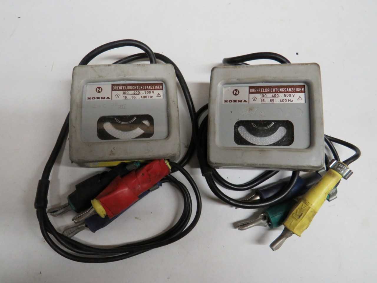 LOT OF 2 PHASE ROTATION METERS - ELECTRIC POWER TOOLS