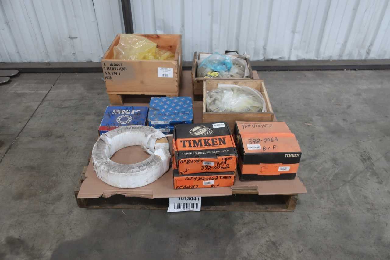 PALLET OF ASSORTED SKF AND TIMKEN ROLLER BEARINGS - BEARINGS