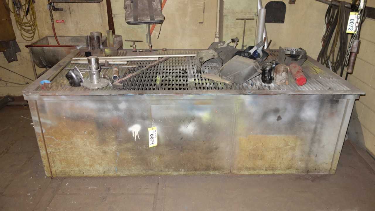 MACHINE SHOP WELDING TABLE W/ WELDING CONTENTS - WELDING EQUIPMENT