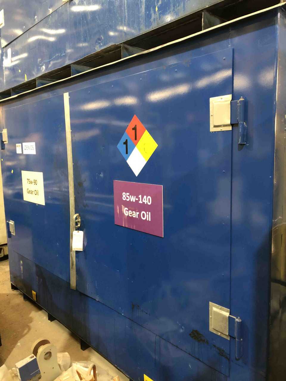 Denios Oil Drum Storage and Spill Containment Cabinet with External Dispensers - PROCESS EQUIPMENT