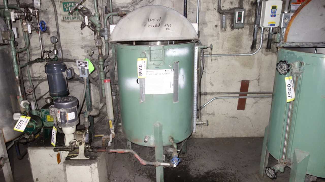 STEEL STEAMATE NA0660 TANK (DRAINED) - PROCESS EQUIPMENT