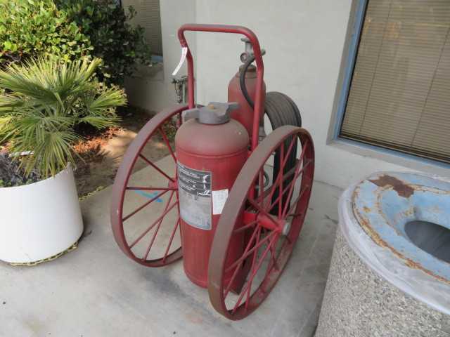 Antique Collectors Item Fire Department Hose and Tank - MISCELLANEOUS