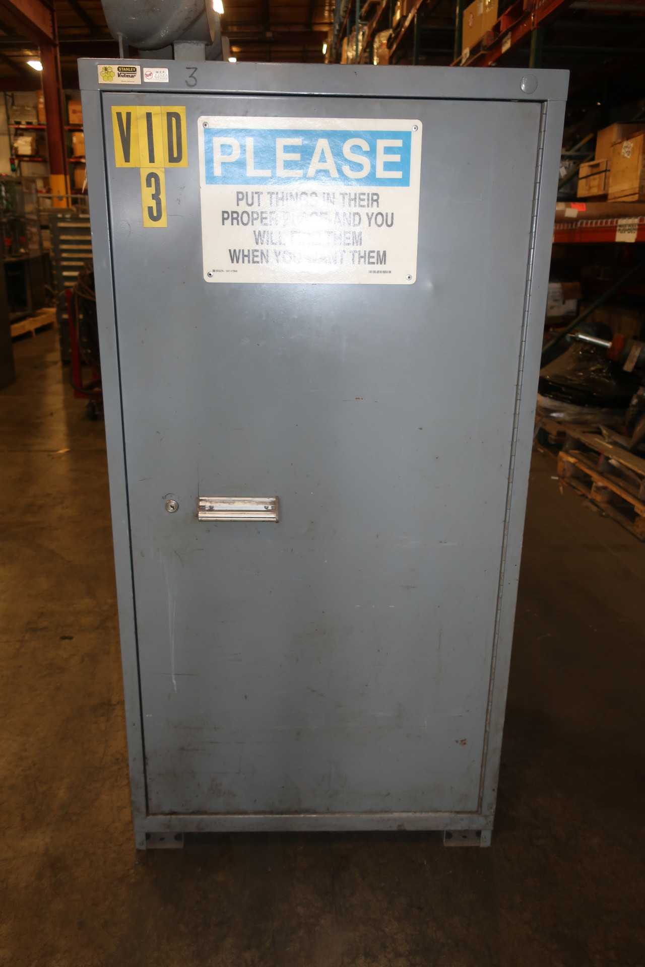 STANLEY VIDMAR 4 SHELF TOOL STORAGE CABINET - TOOL STORAGE