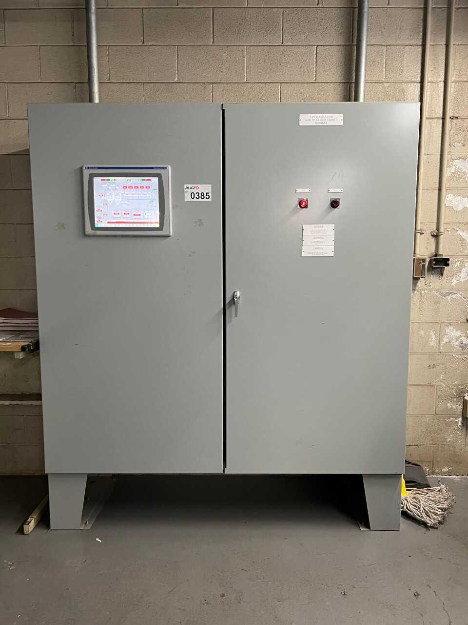 Cabinet with Allen Bradley Panelview and Controllogix PLCs - AUTOMATION & CONTROLS