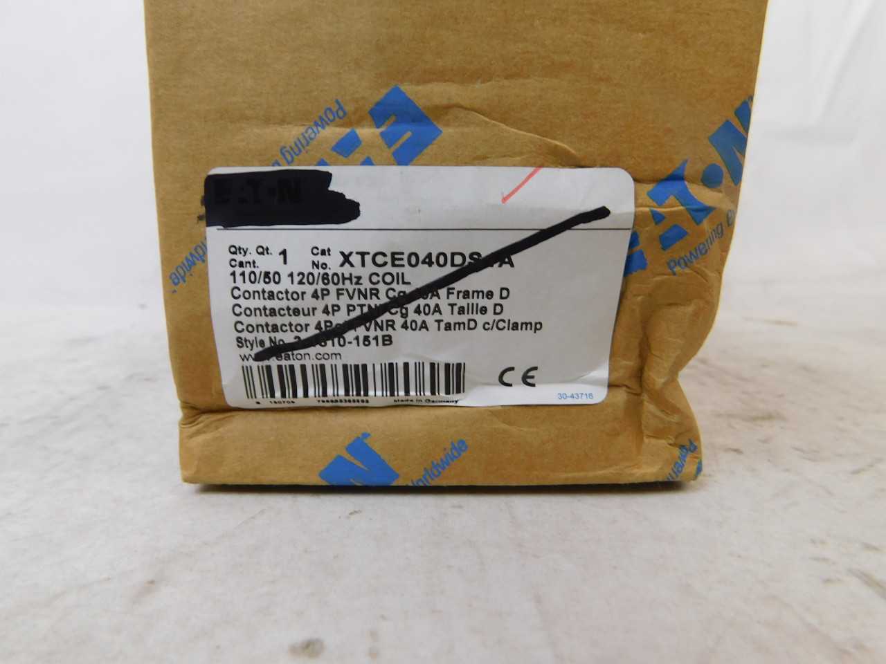 Lot of 3 Items - 1x XTCE040DS1A, 1x XTSC016BBC & 1x 1MPSC1 - CONTACTORS Lot of 3 Items - 1x XTCE040DS1A, 1x XTSC016BBC & 1x 1MPSC1 - CONTACTORS