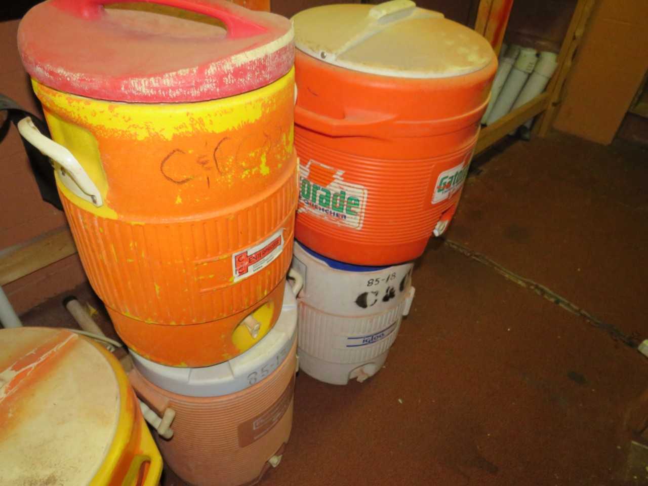 LOT OF 5 ASSORTED WATER COOLERS - MISCELLANEOUS