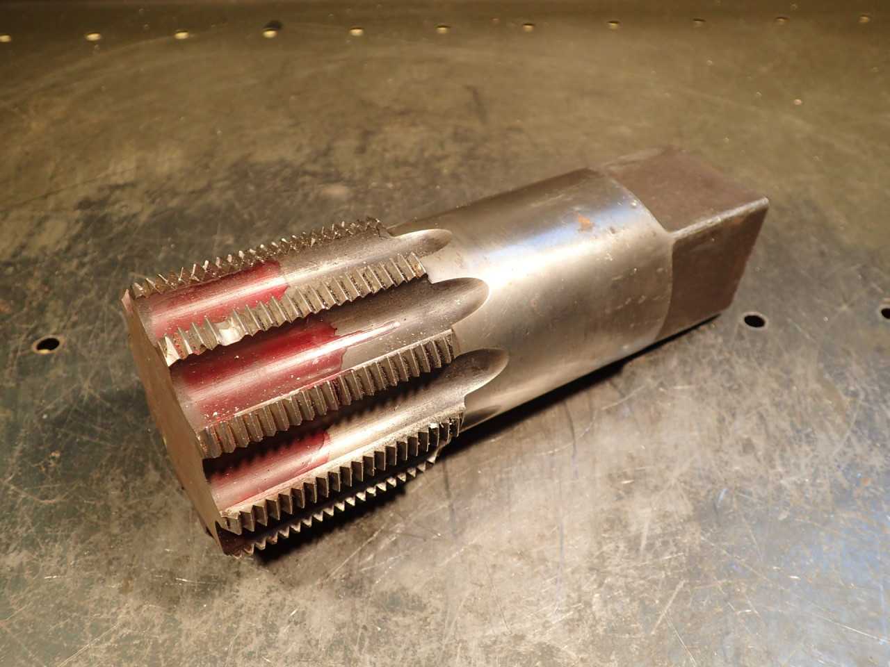 3" -8N 8 TPI Hand Thread Tap 10-Flute 2-1/2" Long Flutes 7-3/4" OAL, SOLD AS-IS - MACHINING ACCESSORIES & TOOLING