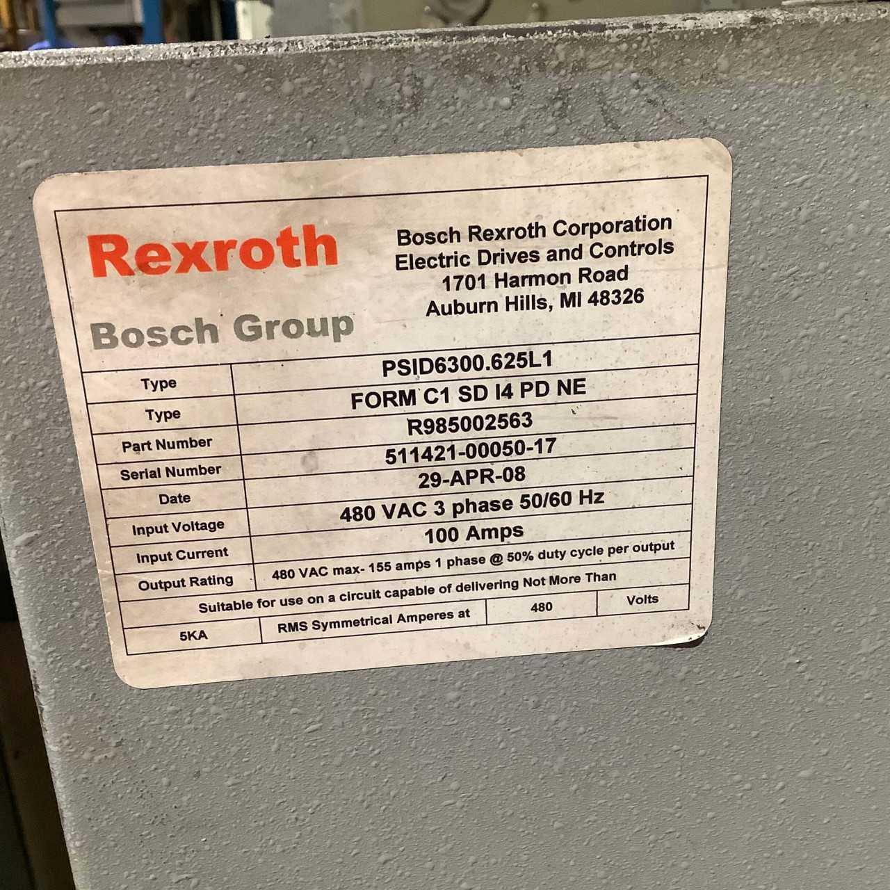 Lot of 2 Rexroth PSID6300.625L1 Weld Controller - AUTOMATION & CONTROLS