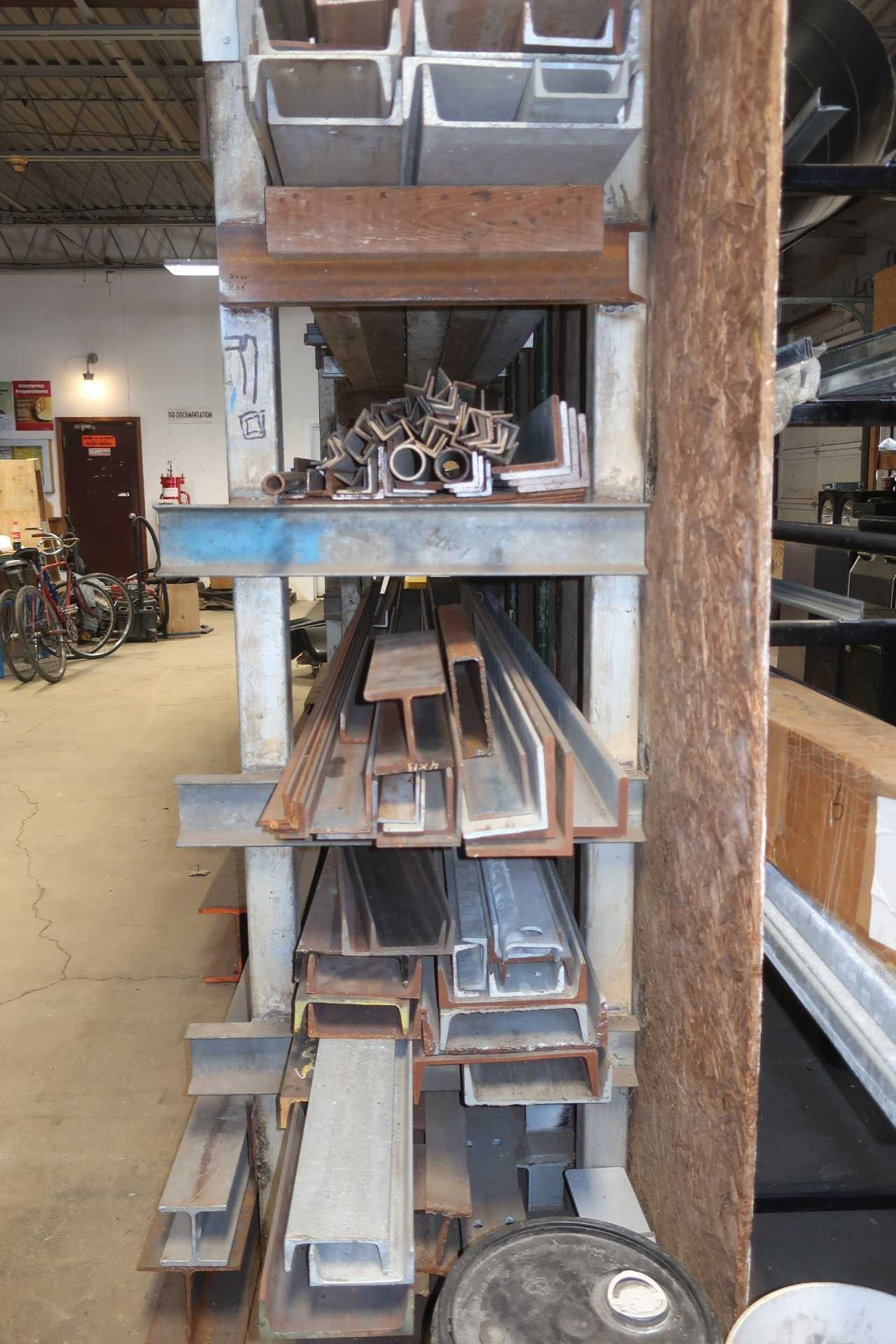 LOT OF ASSORTED STEEL, ALUMINUM, COPPER, FABRICATING METAL