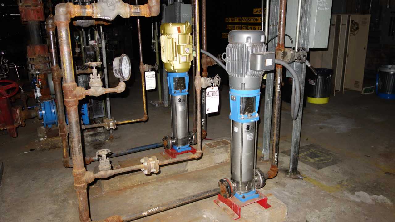 LOT OF 2 GOULDS ES-V 2IN MULTISTAGE PUMPS 15HP MOTOR - ELECTRIC MOTORS