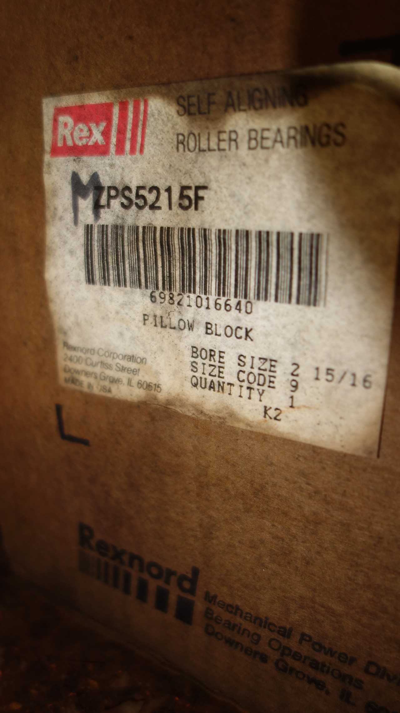 LOT OF ASSORTED PILLOW BLOCK BEARINGS, REXNORD - BEARINGS