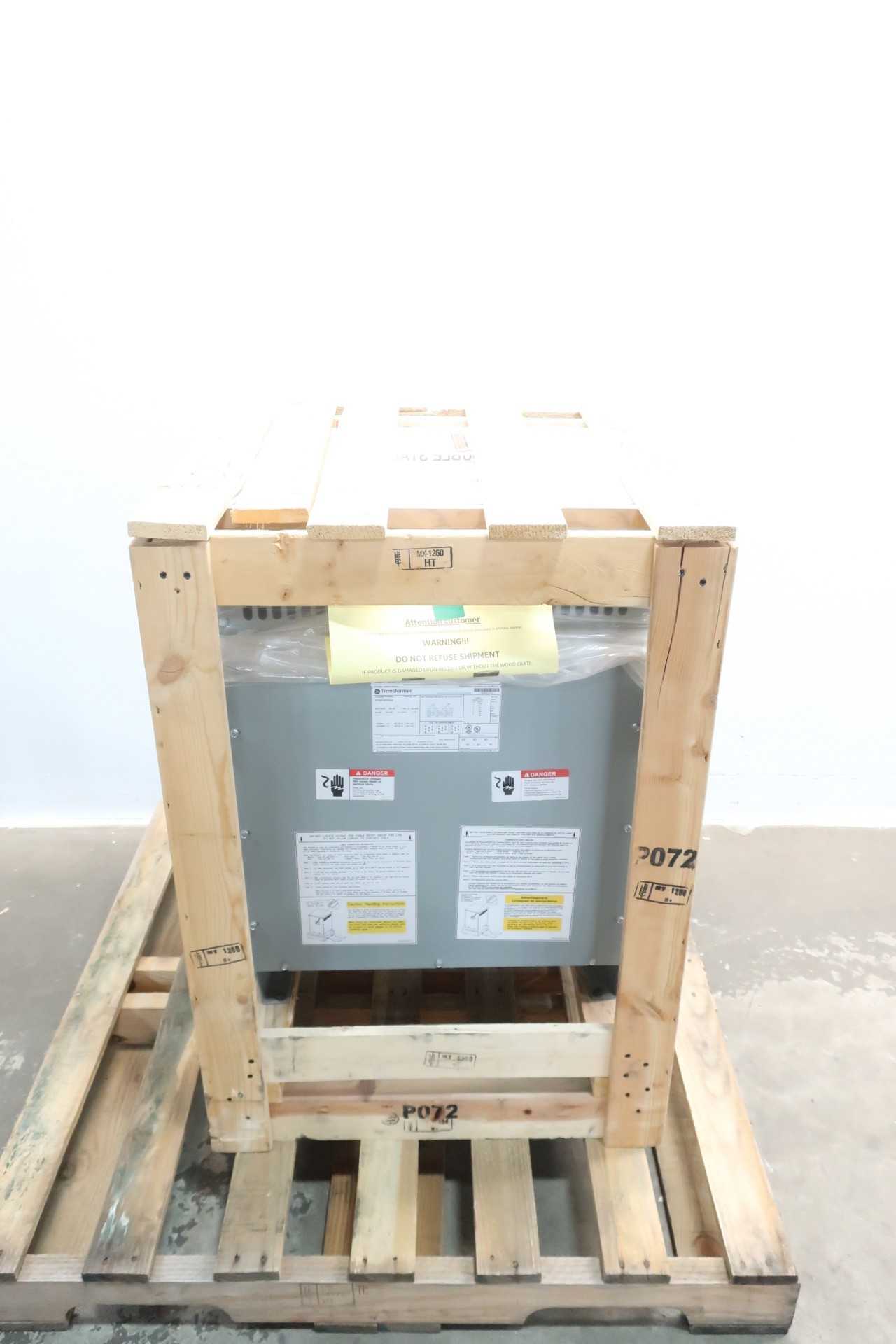 GE 9T83K3033G62 TRANSFORMER 3PH 45KVA 208V-AC 480V-AC - CONTROL TRANSFORMERS