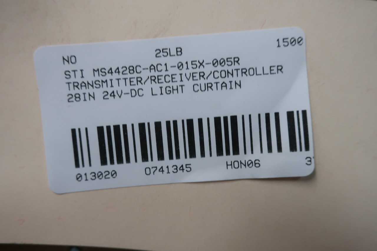 Sti MS4428C-AC1-015X-005R 28in Transmitter/receiver/controller Light Curtain - INSTRUMENTATION
