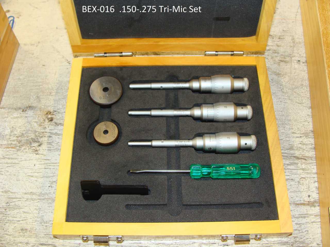 SPI .150-.275 Tri Mic W/Stds - MACHINING EQUIPMENT