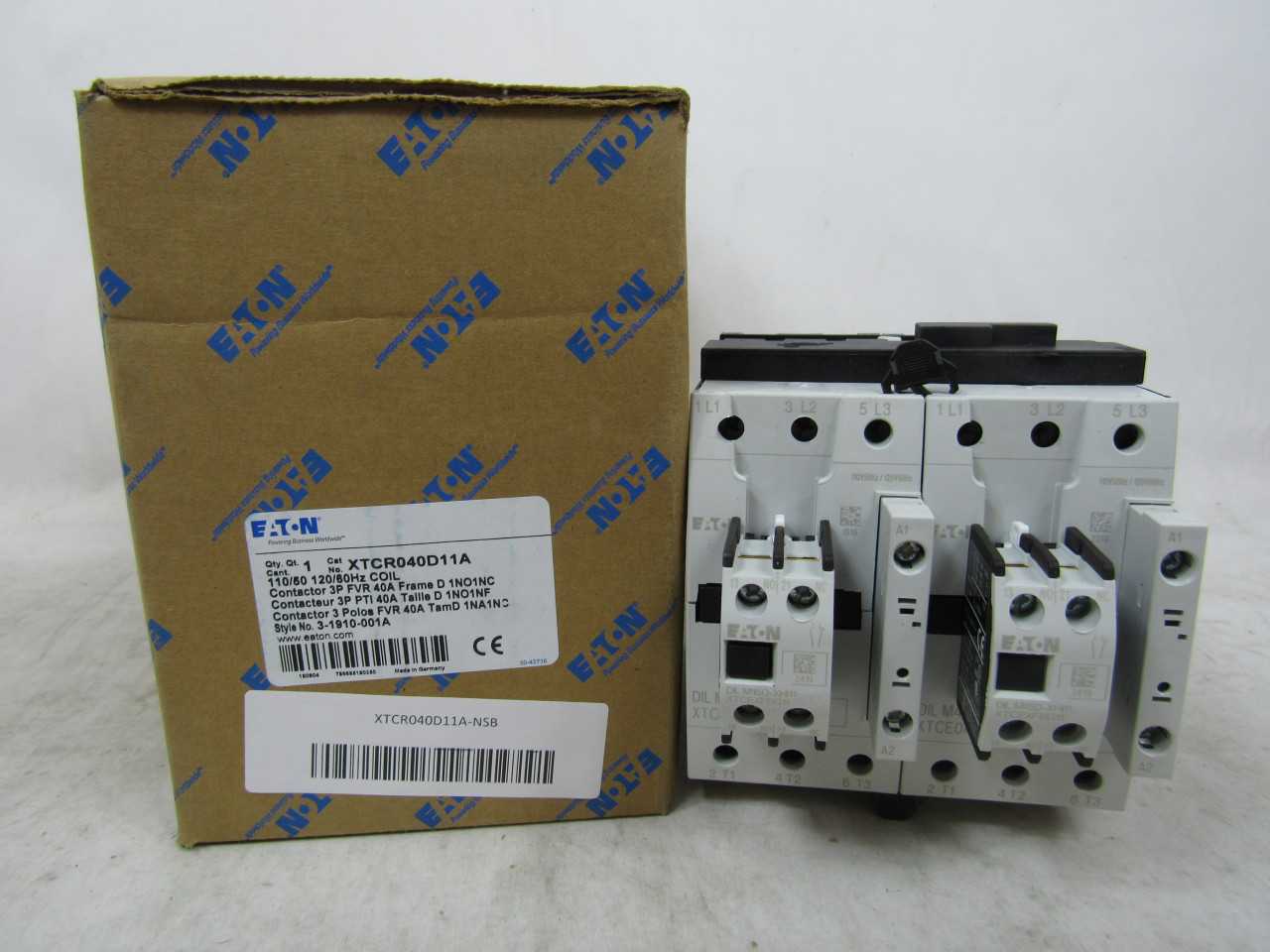 Lot of Qty 4x Eaton XTCR040D11A Motor Controllers - AUTOMATION & CONTROLS