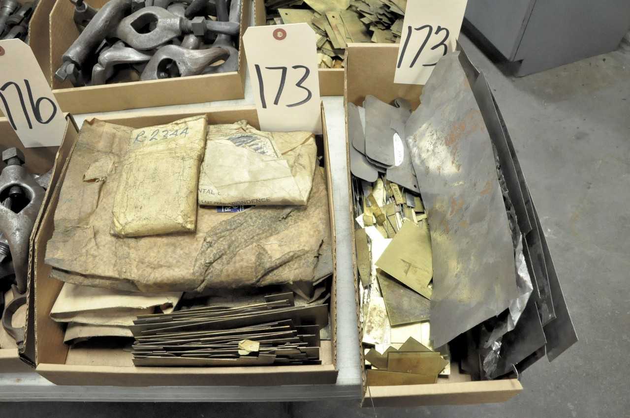 Lot Brass Tag Stock in 2 Boxes