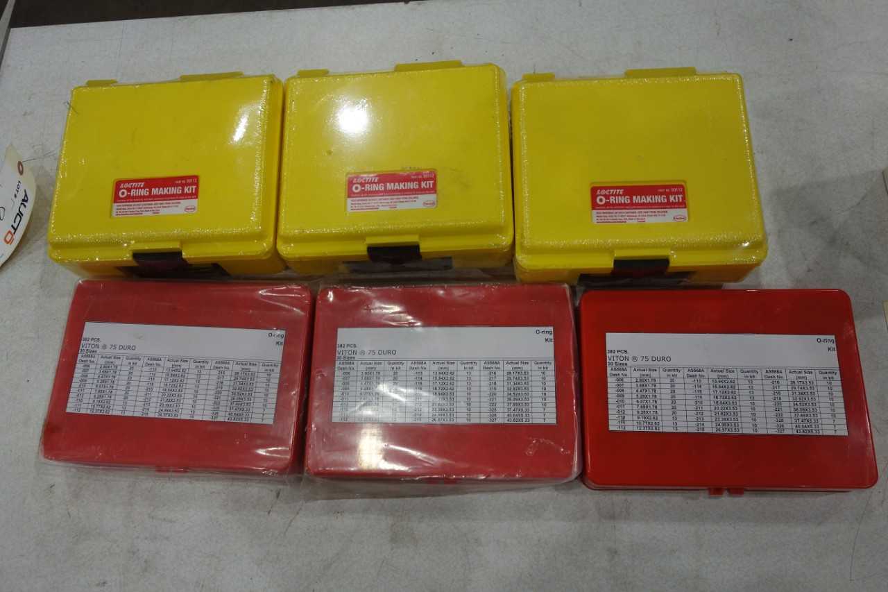 Lot of Loctite 00112 O-Ring Making Kits with Viton 75 DURO O-Ring Kits - INDUSTRIAL PARTS