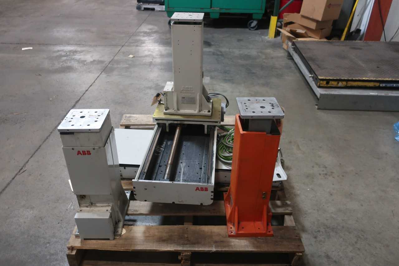 1 PALLET OF PROGRAMMABLE FLEX-PLP HYBRID POSITIONER ROBOT W/ COMPONENTS- ABB - INDUSTRIAL ROBOTS