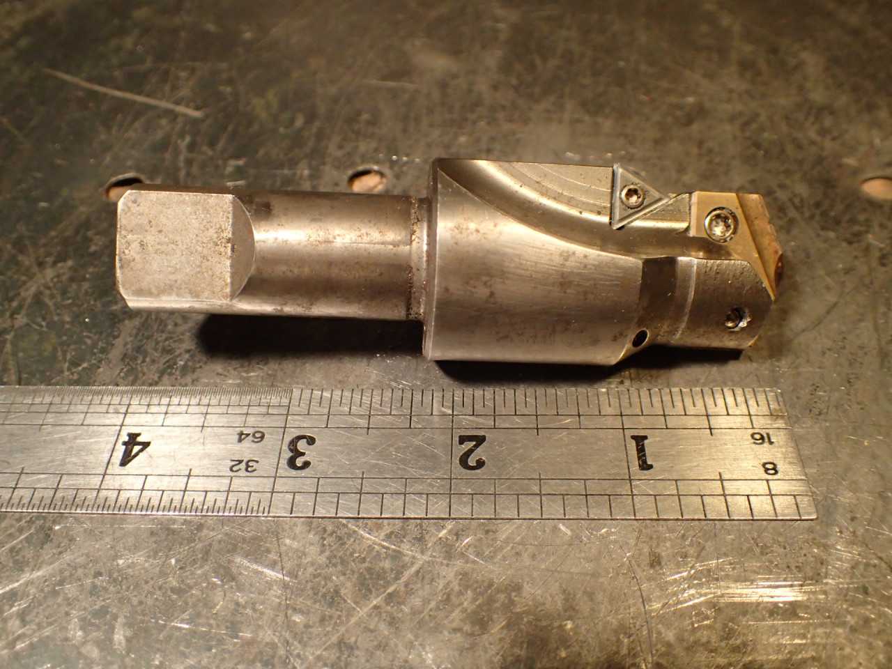 AMEC 31/32" Indexable Carbide Spade Drill 1-1/4" 90 Degree Countersink 3/4 Shank - MACHINING EQUIPMENT PARTS