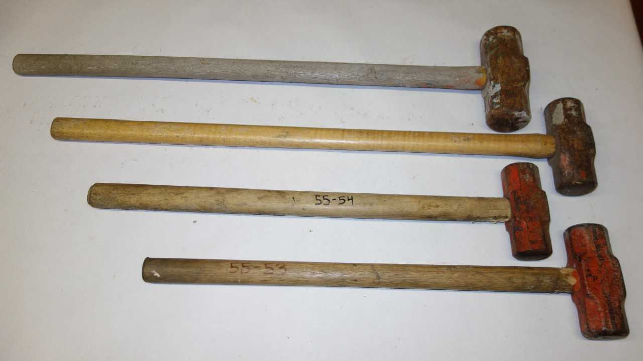 LOT OF 4 ASSORTED SLEDGEHAMMERS - HAND TOOLS