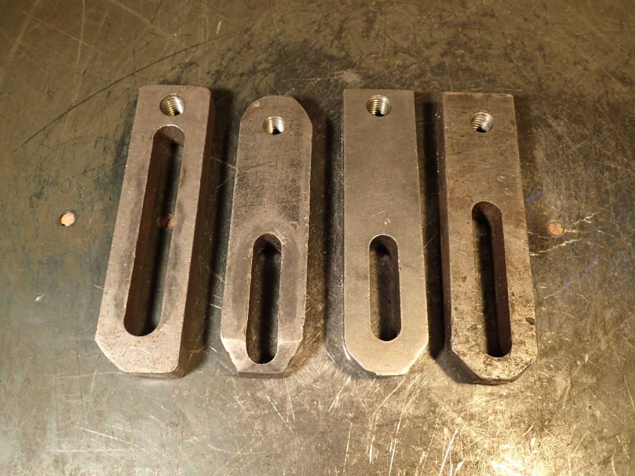 4 Pieces 3/4" Thick 1-1/2" Wide Mill Hold Down Strap Clamps for 1/2" Studs - END MILLS