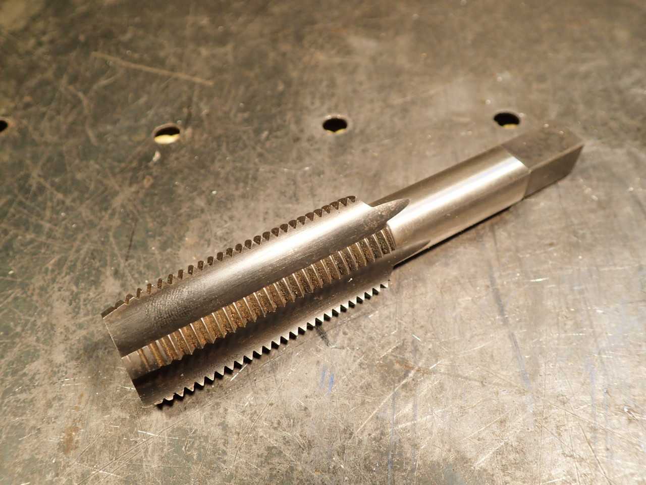Threadwell 7/8" -12 NS Hand Thread Tap: HS GH-4, 4-Flute, 2-1/4" Long Flutes USA - MACHINING ACCESSORIES & TOOLING