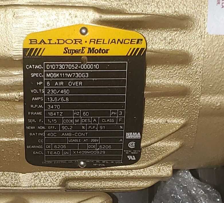 One Baldor Motor NIB Super E Series (2501811) Titusville - ELECTRIC MOTORS