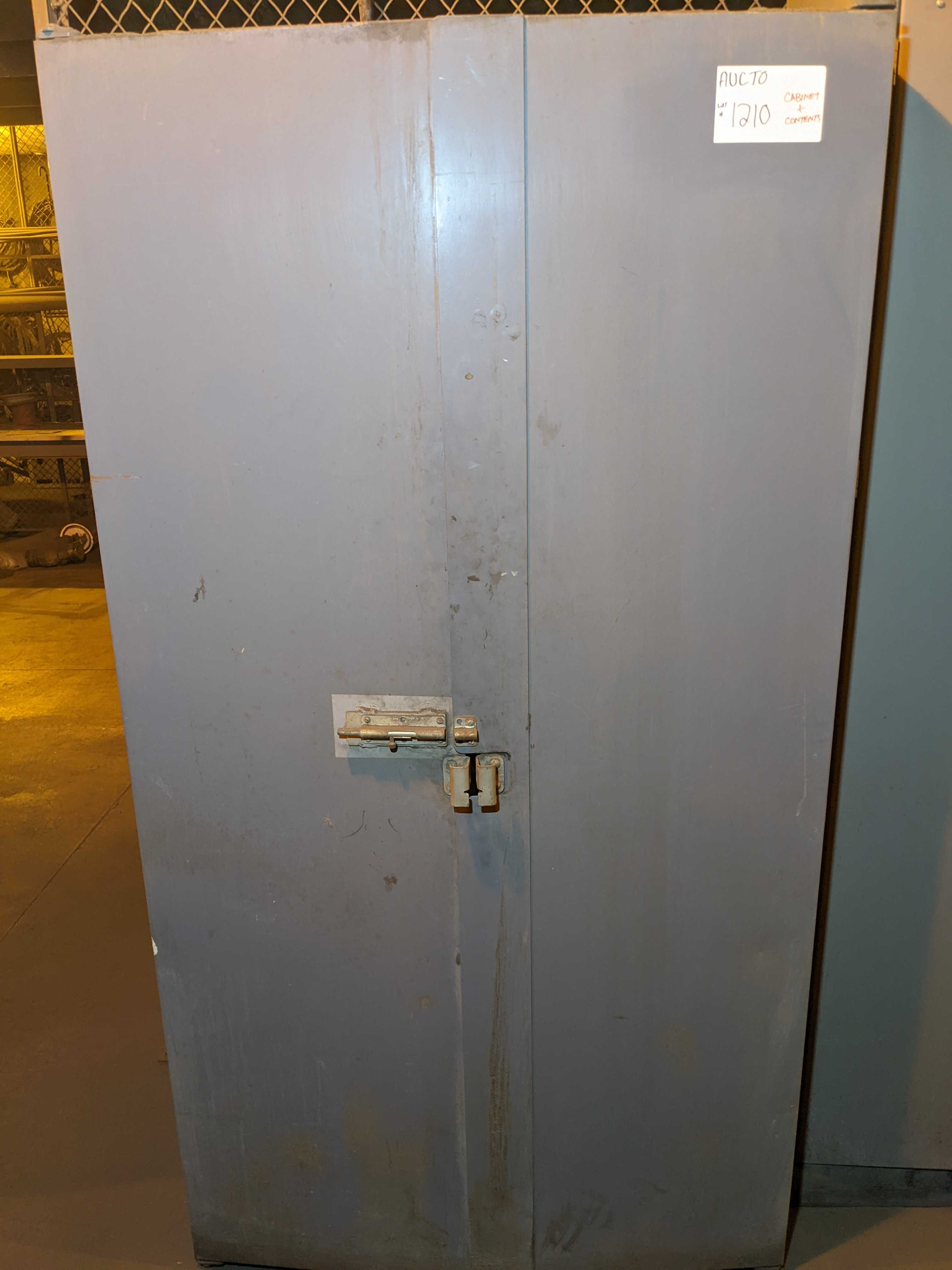 CABINET WITH CONTENTS - ELECTRICAL COMPONENTS