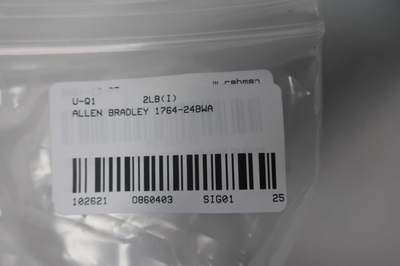 ALLEN BRADLEY 1764-24BWA CONTROLLER MODULE SER B - AUTOMATION & CONTROLS