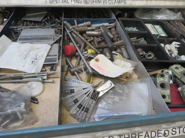 8 Drawer Tool Cabinet with contents - MISCELLANEOUS