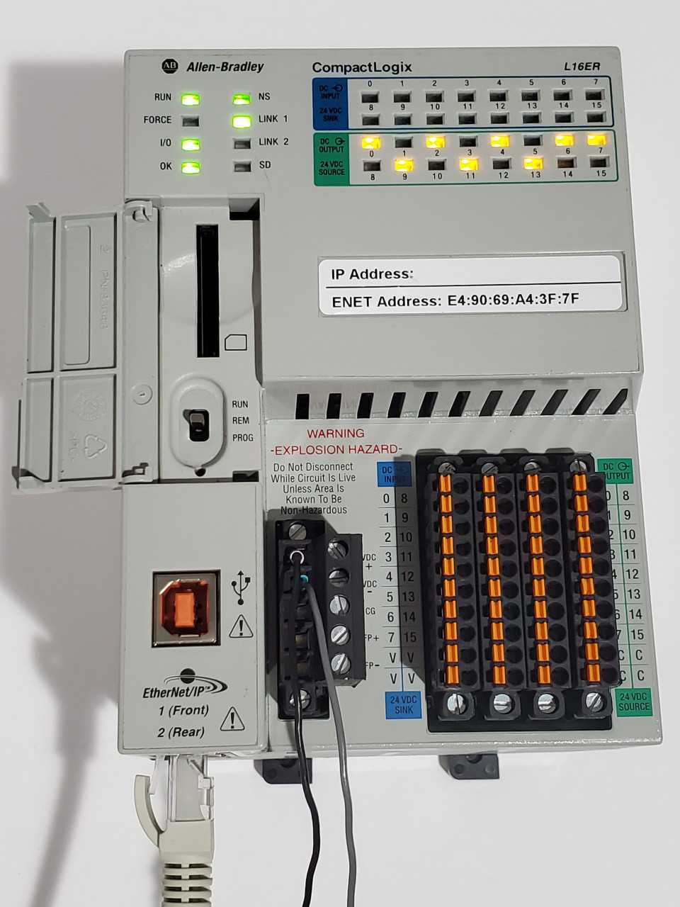 Allen Bradley CompactLogix 1769-L16ER-BB1B - AUTOMATION & CONTROLS